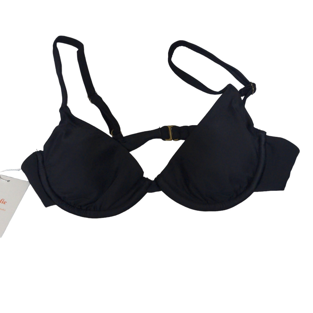 Andie Swim The Sicily Top Black Bikini Size M New